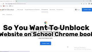 How to Unlock websites on school Chromebook 2023 (New Method)