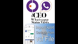 How to use and save VCF file on iPhone for whatsapp status