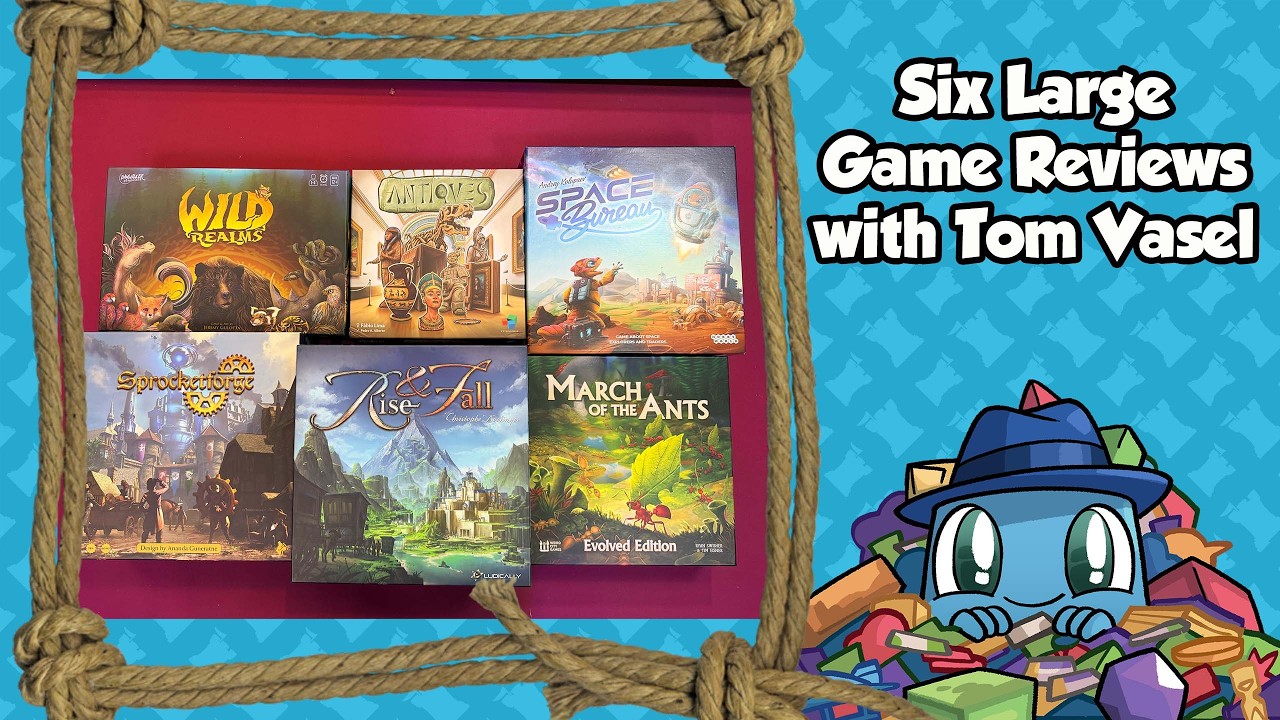 Six Large Game Reviews - with Tom Vasel