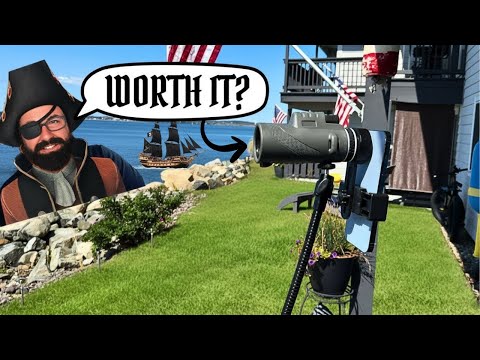 MONOCULAR Telescope Review & Smartphone Setup - Better than Binoculars? 👁️🔭