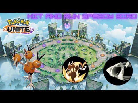 Perform Hit and Run Tactics with Drill Peck Dodrio.| Pokemon Unite Gameplay