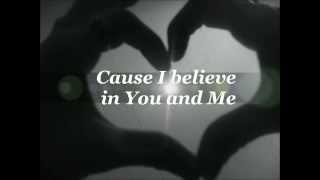 I Believe in you and Me by Whitney Houston lyrics
