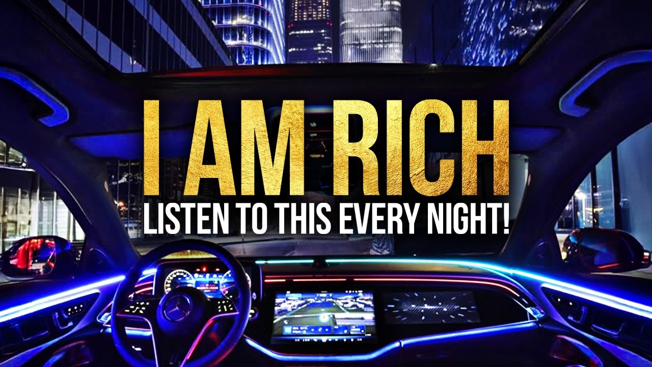 "I AM RICH & ABUNDANT" Affirmations For Money, Success & Wealth - Listen Every Night! (8 HOURS)