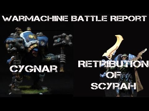 Cygnar vs Retribution of Scyrah Warmachine Battle Report - Jay Knight BatRep  Episode 1