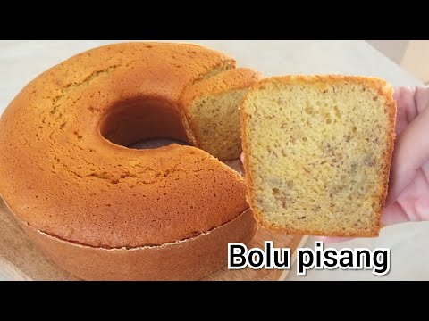 BANANA CAKE WITH MARGARINE & VEGETABLE OIL USING 4 EGGS VERY MOIST & DELICIOUS