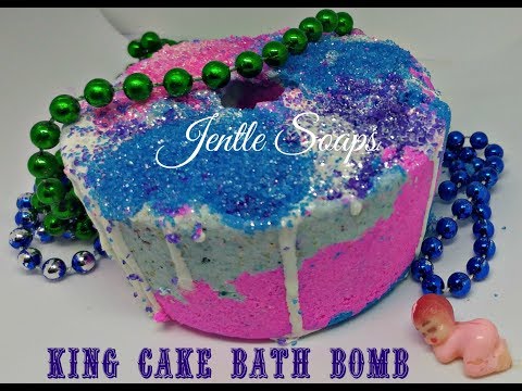 Making King Cake Bath Bombs with Demo  |  Jentle Soaps™  | DIY