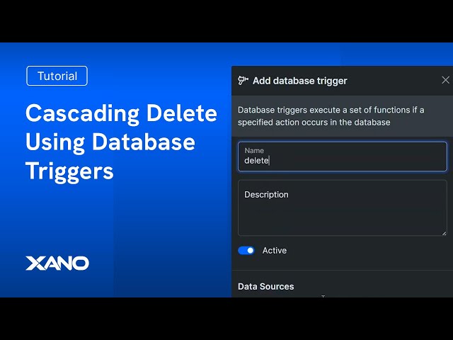 Cascading Delete Using Database Triggers