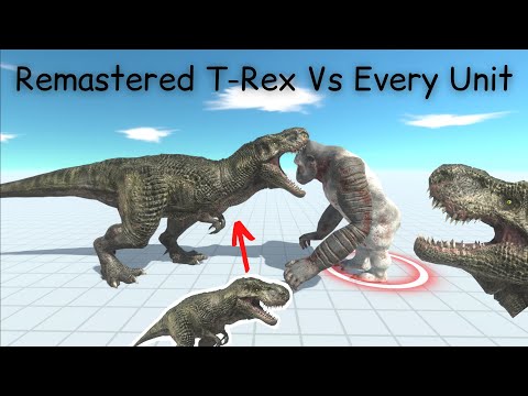 Remastered T-Rex Vs Every Unit ARBS |Animal Revolt Battle Simulator [Who Is The Strongest]