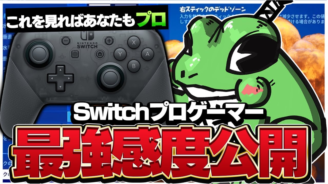Switchプロの"感度"設定"を大公開！！(Fortnite/フォートナイト)