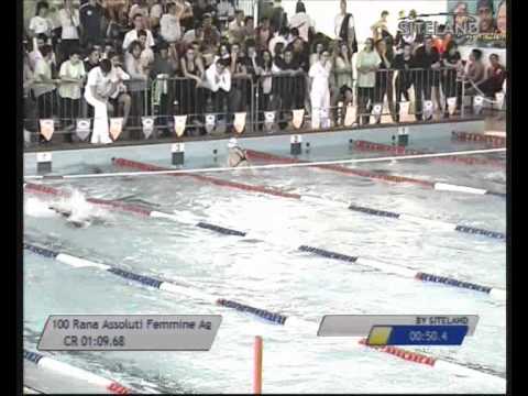 Finale dei 100 Rana  Assoluti Femmine Agonisti - 16 Memorial Chiara Giavi
