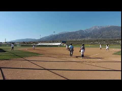 Sarah Esquibel pitches an out to Center Field; Class of 2021;  Softball Spring 2020