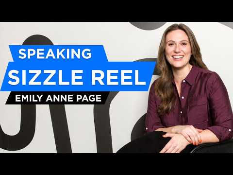 Emily Anne Page speaking to an audience