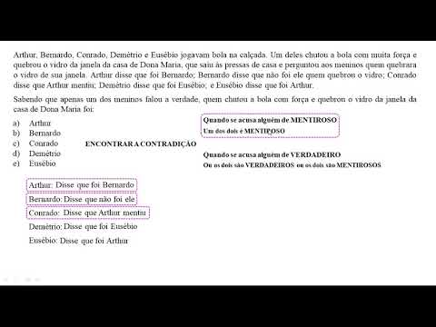 QUESTÃO - CONCURSO CEITEC (FUNRIO) - PROBLEMA DE VERDADE/MENTIRA