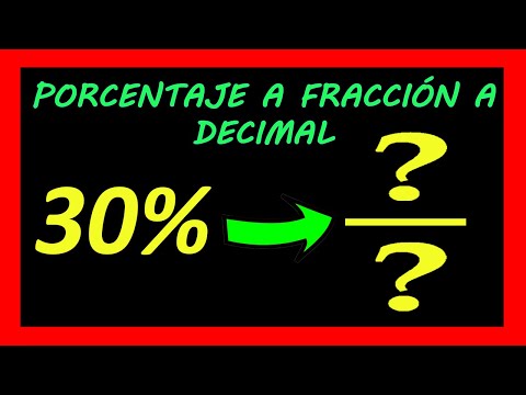 ✅👉 Convertir Porcentaje a Fracción y Decimales