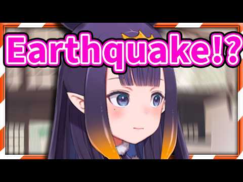 Ina got Hit by an EARTHQUAKE Mid Stream and Handled It INA WAY 【HololiveEN】