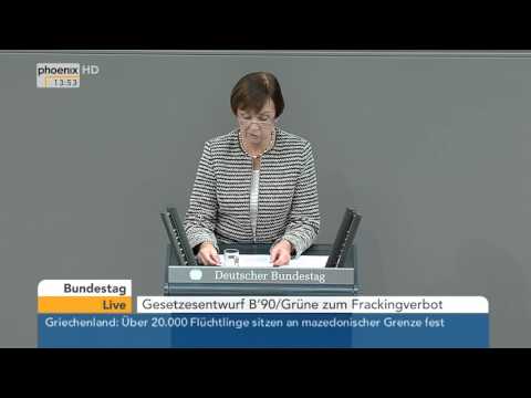 Bundestag: Debatte über Änderung des Bundesberggesetzes (Fracking-Technik) am 26.02.2016