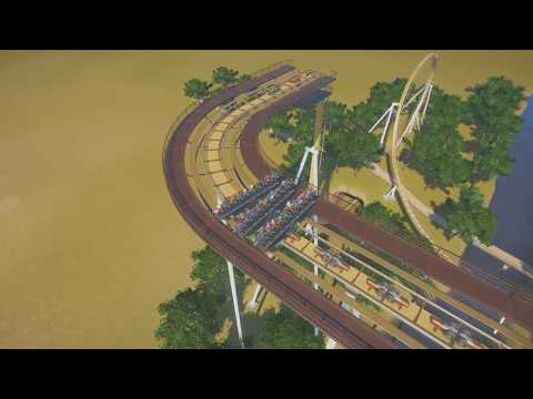 Planet Coaster Valkyria Liseberg Recreation Cinematic Off-ride View