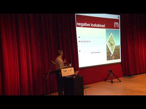 Regex clinic by Andrei Zmievski at the PHP Benelux Conference 2013