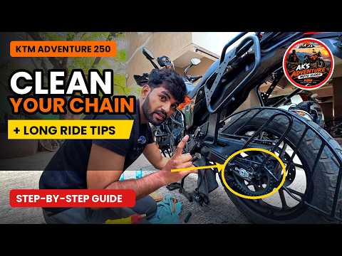 Don’t Ride!🏍️ Before Doing This! Clean &amp; Lube Your Bike Chain the RIGHT Way! | Long Ride Tips #tips