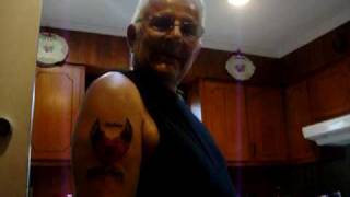 Great grandpa gets his first tattoo