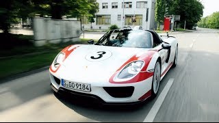 Maria Sharapova and Mark Webber: Test drive in the 918 Spyder