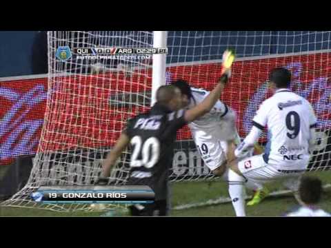 Gol de Ríos. Quilmes 1 - Argentinos 0. Fecha 17. Torneo Final 2014. Fútbol Para Todos