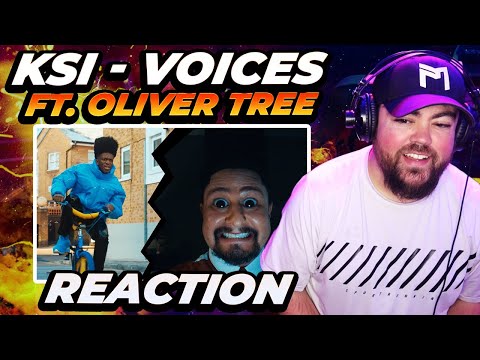 RAPPER REACTS to KSI feat. Oliver Tree - Voices (Official Video)