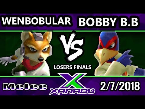 S@X 240 Melee - Wenbobular (Fox) Vs. Bobby B.B. (Falco) - SSBM Losers Finals - Smash Melee