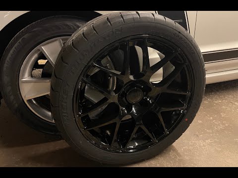 Mustang Gets New Wheels! 19 Inch Black AMR's