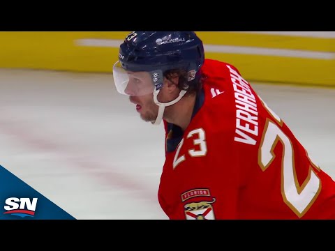 Panthers' Carter Verhaeghe Buries Sweet Bennett Feed In Wide-Open Net