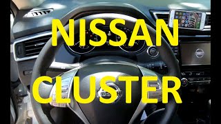 How to remove Cluster on 13-20 Nissan Rogue Qashqai speedometer 2016 2015 2017