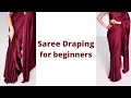 Nivi Drape How To Wear Saree For Beginners Easy Saree Draping Tutorial Tia Bhuva