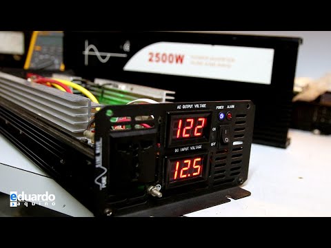 Inversor SWIPOWER 2500W Forma de Onda e Detalhes por Dentro