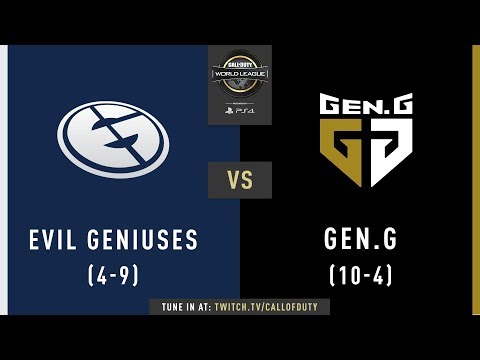 Evil Geniuses vs Gen.G | CWL Pro League 2019 | Division A | Week 7 | Day 4