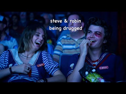 steve & robin being drugged for 4 minutes straight