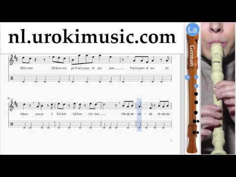 Blokfluit G. Leren Spelen Shakira Can't Remember to Forget You Blokfluitles Deel#2 Studie Klasse