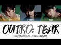 BTS 방탄소년단 OUTRO TEAR Color Coded Lyrics Han Rom Eng