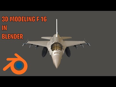 3D Modeling F-16 Jet Falcon in Blender *NEW*
