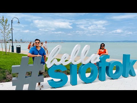 Beautiful siofok lake balaton hungary