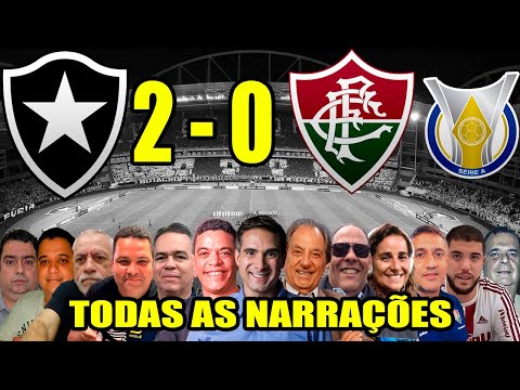 Todas as narrações - Botafogo 2 x 0 Fluminense | Brasileirão 2025