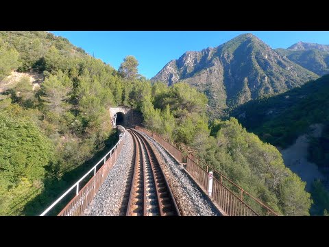 ★ 4K 🇫🇷 Nice - Tende cab ride, France [09.2021] Führerstandsmitfahrt Tendebahn