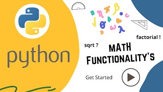 Python : Math functionalities usage | Added Subtitles | python coding