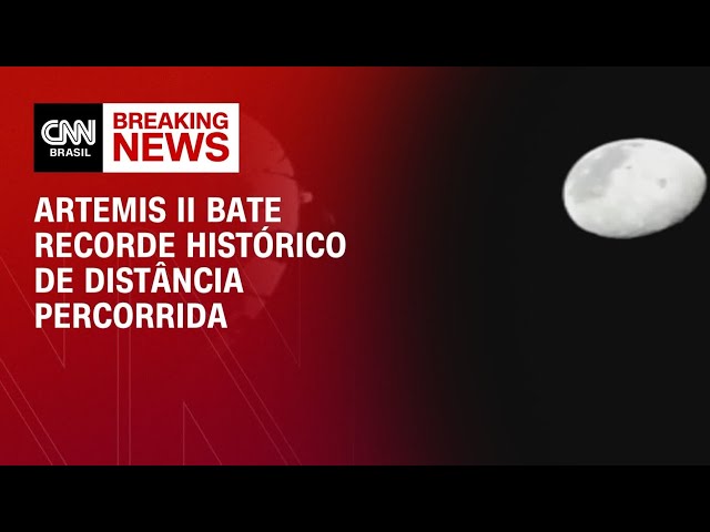 Veja momento que missão Artemis II bate recorde histórico de distância percorrida | CNN 360°
