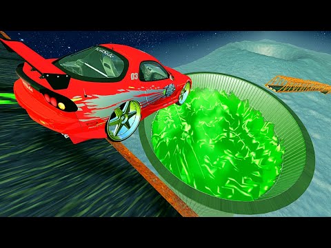 Open Bridge Crashes over Nuclear Power Plant - BeamNG.drive