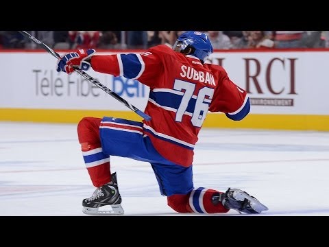 Wacky Goal Celebration: PK Subban shoots out the lights
