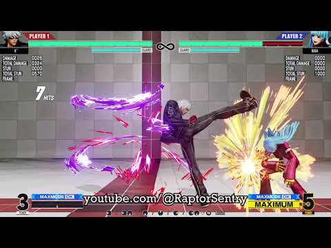 KOF XV K' Stun TOD 100% 94 Hit Fullscreen Combo (Works Against Smaller Characters)