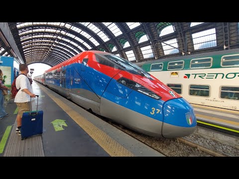 A bordo frecciarossa 1000 in livrea Azzurri da Milano C.le a Firenze SMN (Standard)
