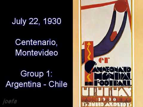 Argentina 3x1 Chile-Copa do Mundo 1930