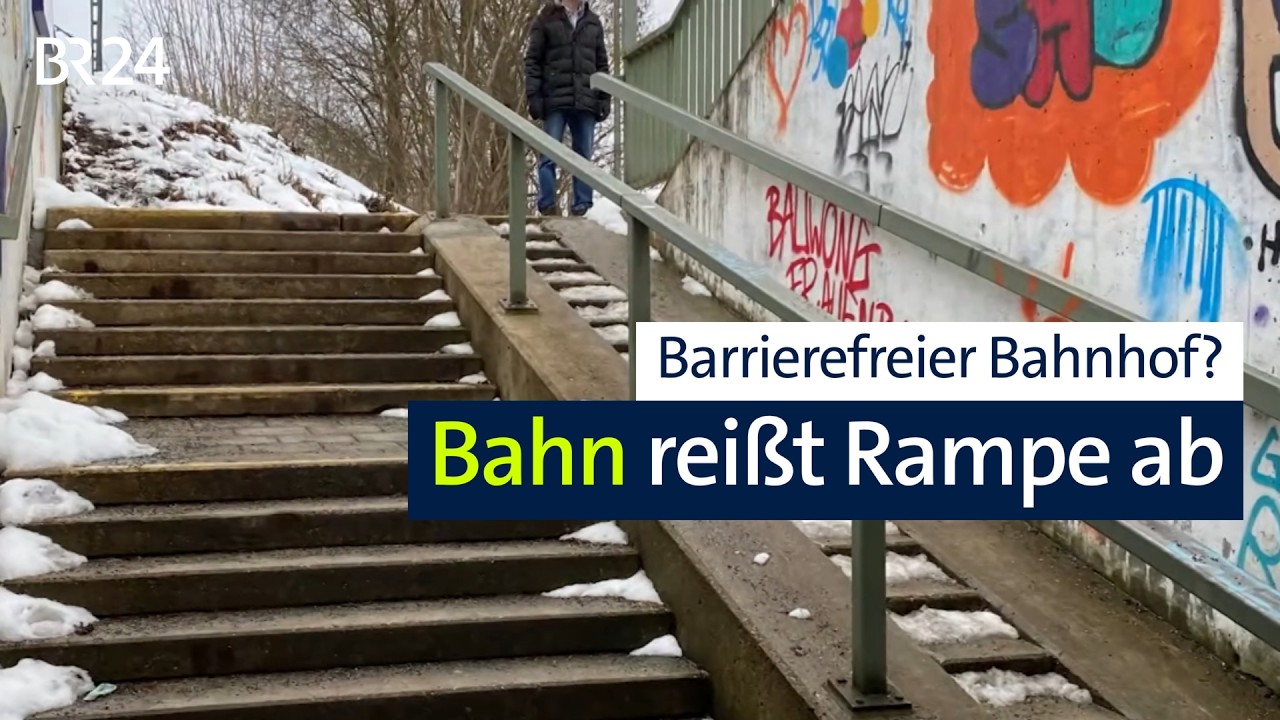 Rampe abgebaut: Ärger über barrierefreien Bahnhof in Laaber | Abendschau | BR24