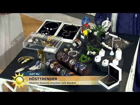 Höstens hetaste trender för klockor och smycken - Nyhetsmorgon (TV4)